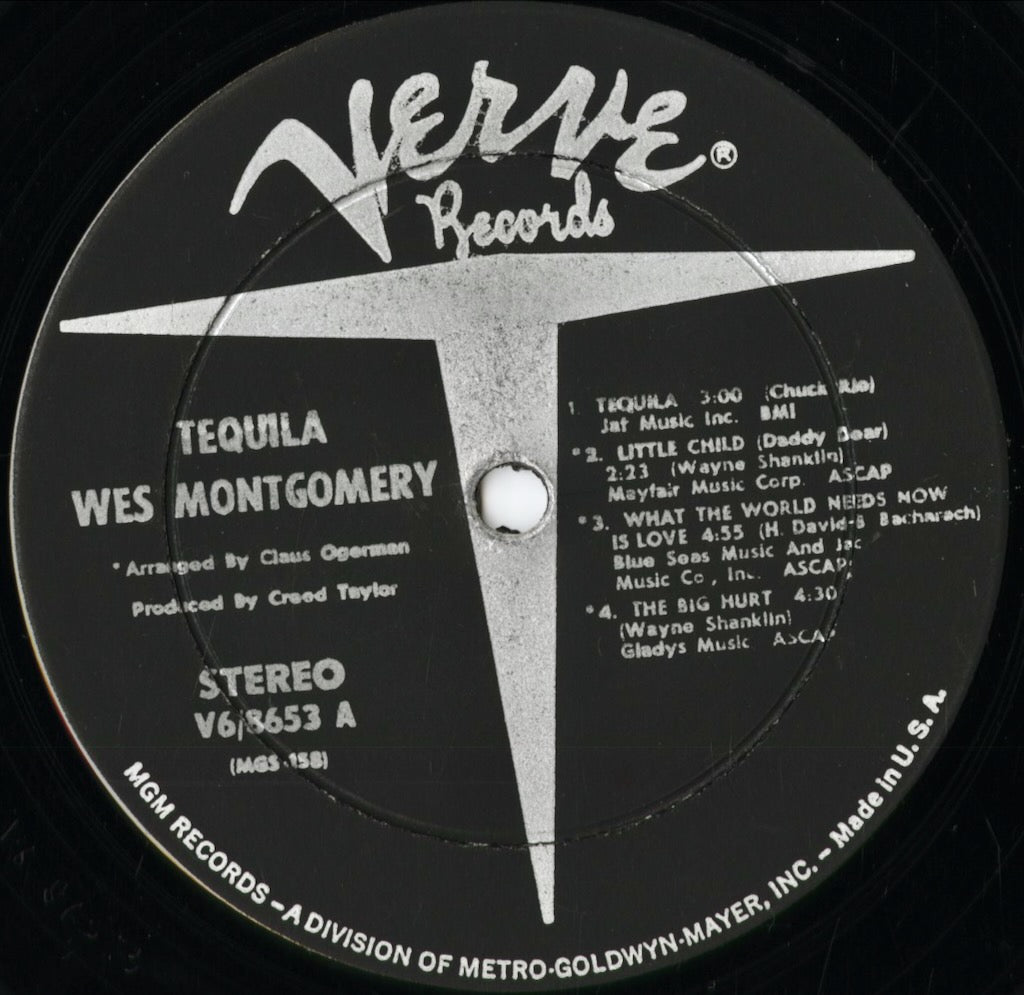 Wes Montgomery - Tequila (V6-8653) 1966 US Verve｜中古LP