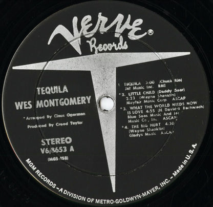 Wes Montgomery - Tequila (V6-8653) 1966 US Verve｜中古LP