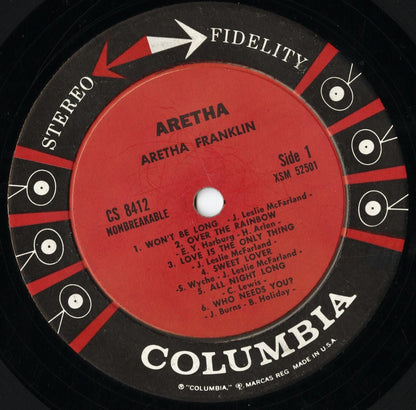 Aretha Franklin / アレサ・フランクリン / Aretha (CS 8412)