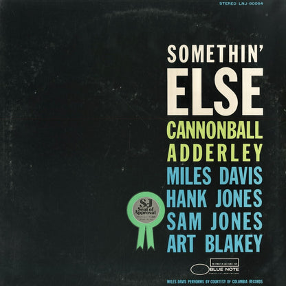 Cannonball Adderley / キャノンボール・アダレイ / Somethin' Else (LNJ-80064)