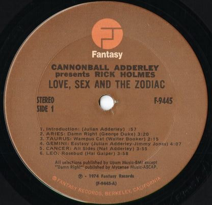Cannonball Adderley - Love, Sex, And The Zodiac (F-9445) 1974 US Fantasy｜中古LP