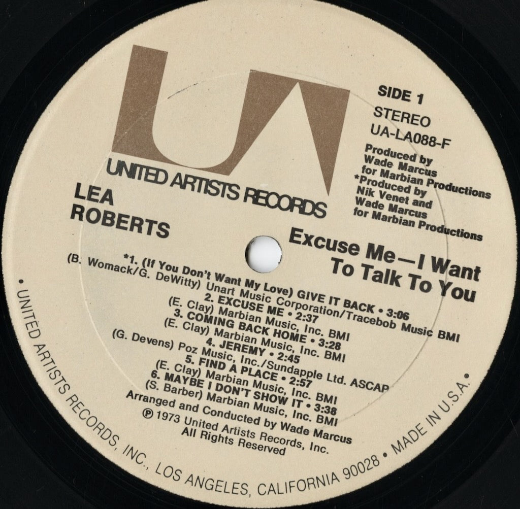 Lea Roberts / レア・ロバーツ / Excuse Me I Want To Talk To You (UA-LA088-F)