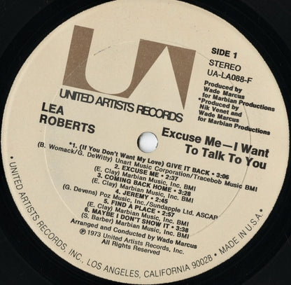 Lea Roberts / レア・ロバーツ / Excuse Me I Want To Talk To You (UA-LA088-F)