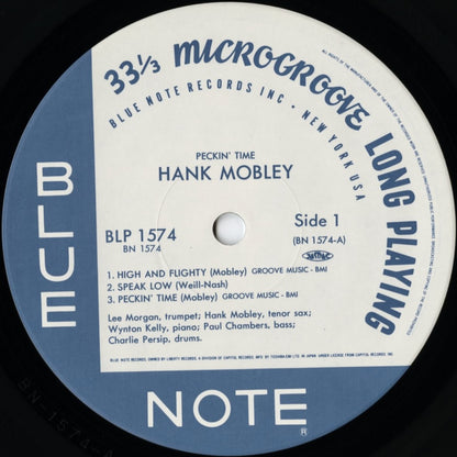 Hank Mobley - Lee Morgan - Peckin' Time (BN 1574) LP 1990 JPN Blue Note - Toshiba｜中古LP