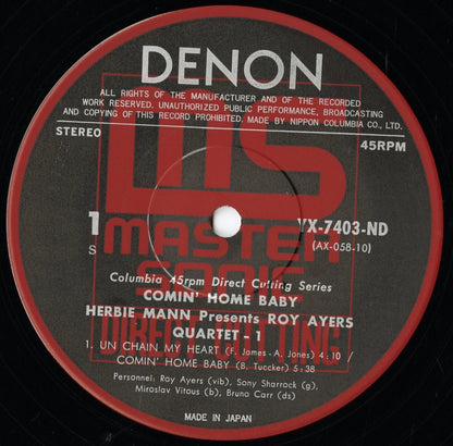 Roy Ayers - Comin' Home Baby (YX-7403-ND) LP 1976 JPN Denon｜中古LP