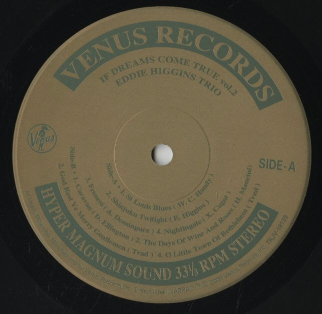 Eddie Higgins - If Dreams Come True Vol.2 (TKJV-19139) 2005 JPN Venus｜中古LP