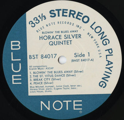 Horace Silver - Blowin' The Blues Away (BST-84017) 1983 JPN Blue Note｜中古LP