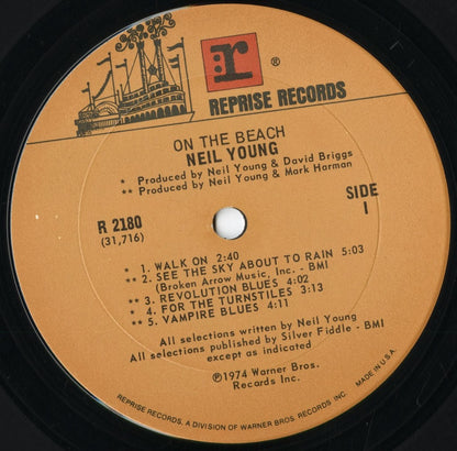Neil Young - On The Beach (R 2180) 1974 US Reprise｜中古LP