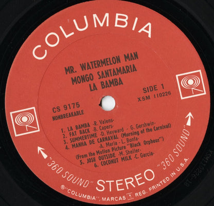 Mongo Santamaria - La Bamba (CS 9175) LP 1965 US Columbia｜中古LP