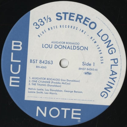 Lou Donaldson - Alligator Bogaloo (BN 4263) LP 1993 JPN Blue Note｜中古LP