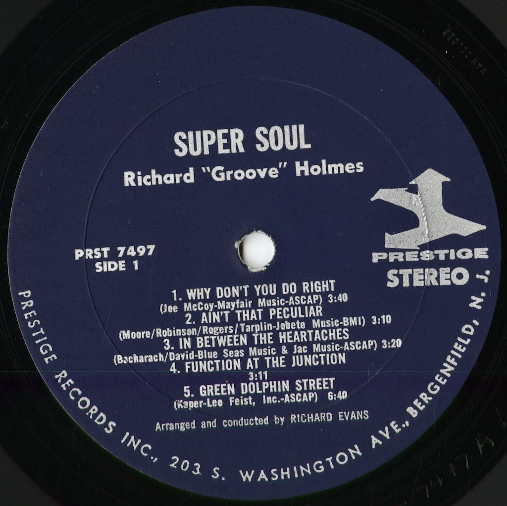 Richard Groove Holmes - Super Soul (PRST 7497) 1967 US Prestige｜中古LP