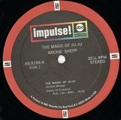 Archie Shepp - The Magic Of Ju-Ju (AS-9154) 1967 US Impulse｜中古LP