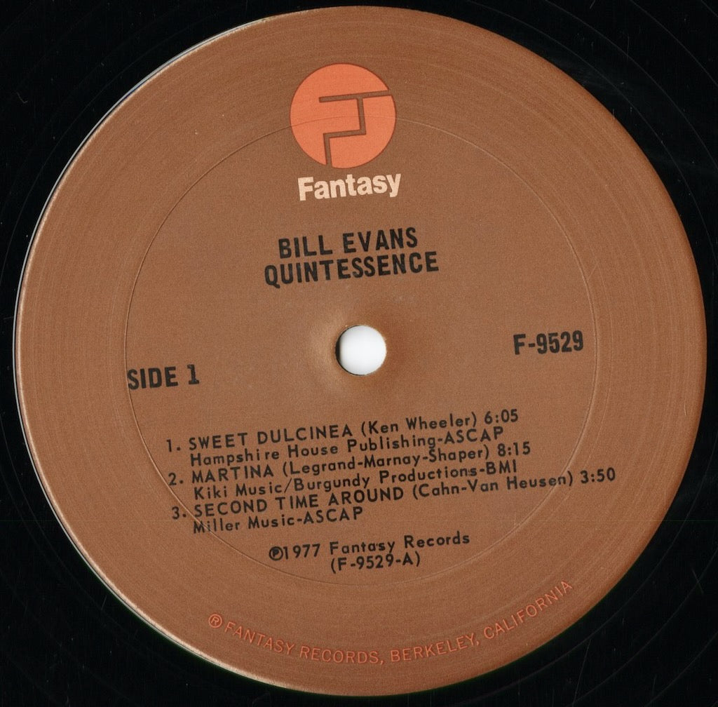 Bill Evans - Quintessence (F-9529) 1977 US Fantasy｜中古LP