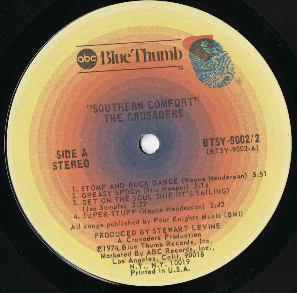 The Crusaders - Southern Comfort (BTSY-9002-2) LP 1974 US Blue Thumb｜中古LP