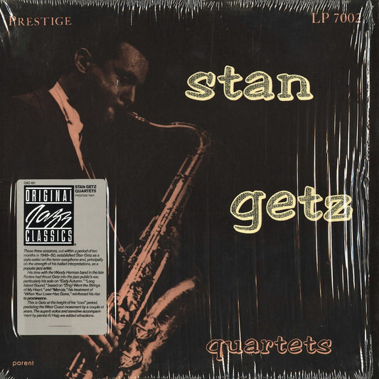 Stan Getz - Stan Getz Quartets (OJC-121) 1984 US Prestige / Original Jazz Classics｜中古LP OJC スタン・ゲッツ