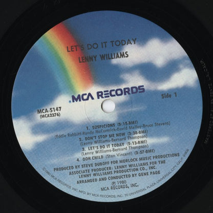 Lenny Williams - Let's Do It Today (MCA-5147) LP 1980 US MCA｜中古LP