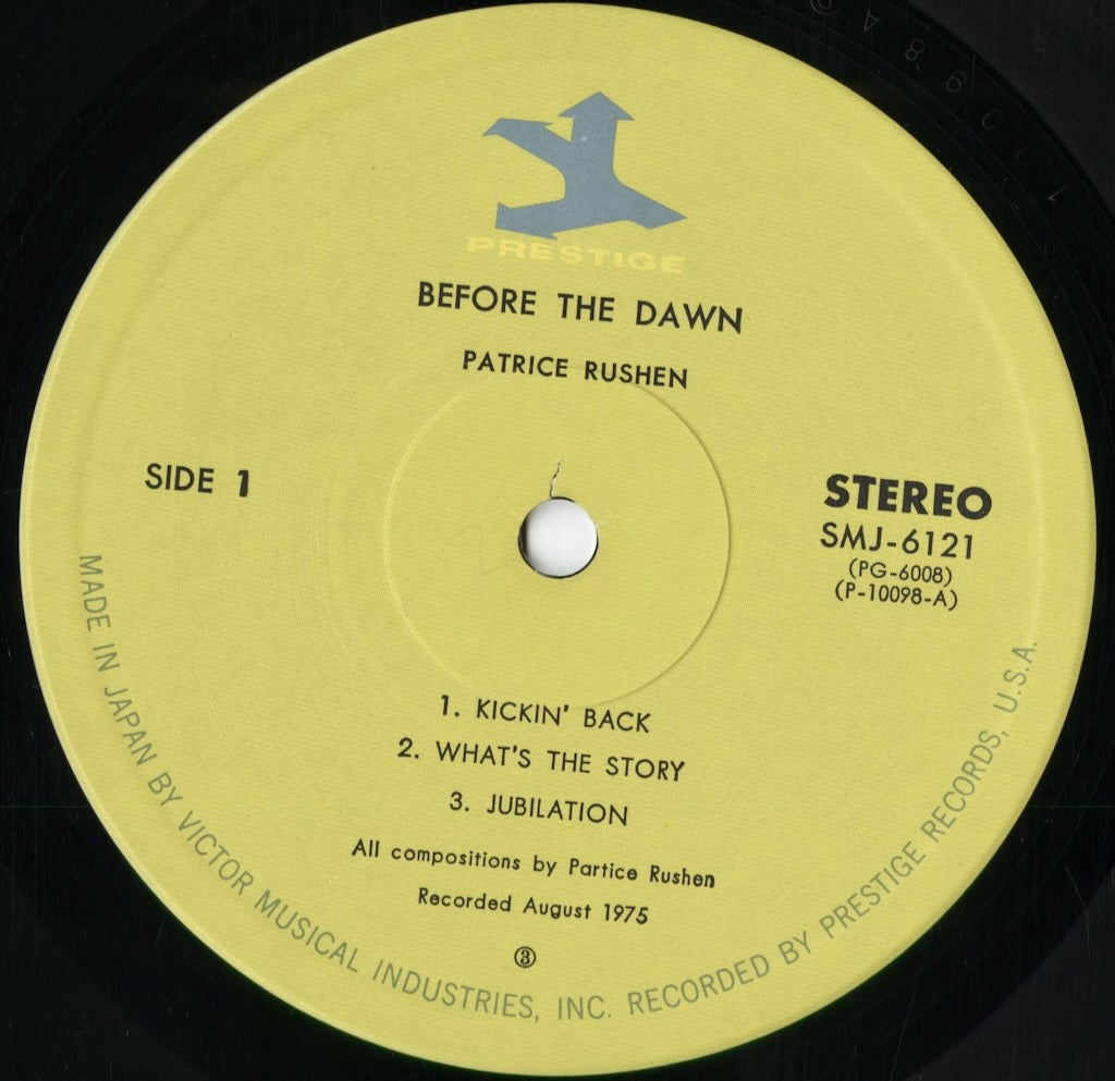 Patrice Rushen - Before The Dawn (SMJ-6121) 1976 JPN Prestige｜中古LP
