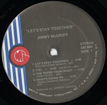 Jimmy McGriff / ジミー・マクグリフ / Let's Stay Together (GM 506)