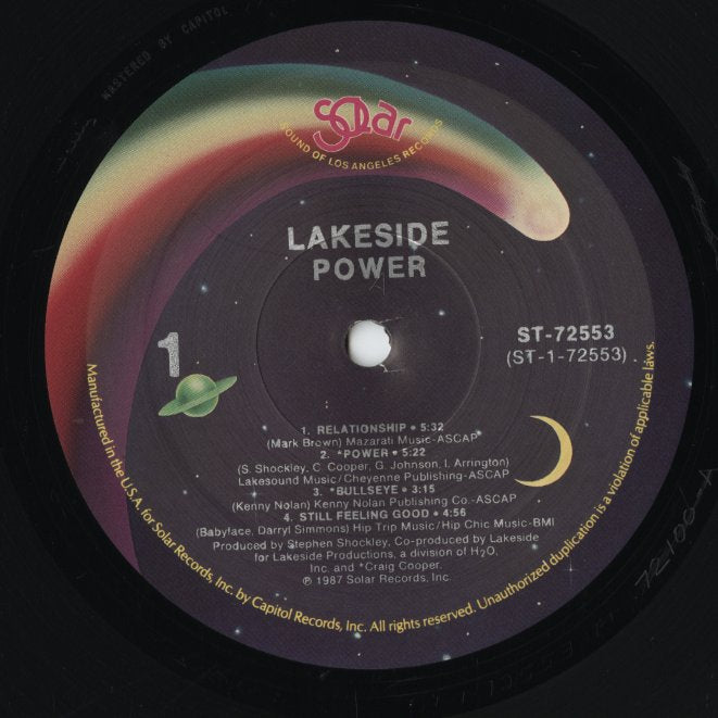 Lakeside - Power (ST-72553) LP 1987 US Solar｜中古LP