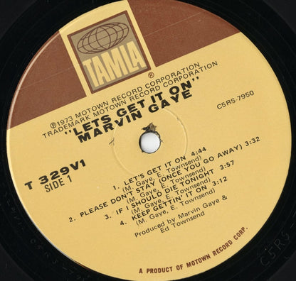 Marvin Gaye – Let's Get It On (T 329V1) LP 1973 US Tamla｜中古LP