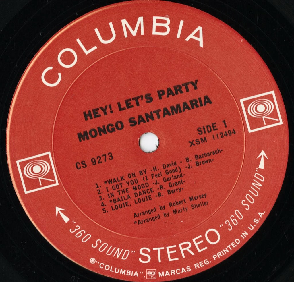 Mongo Santamaria – Hey! Let's Party (CS 9273) LP 1967 US Columbia｜中古LP
