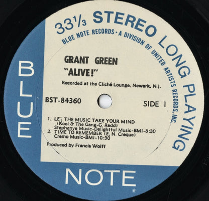 Grant Green - Alive! (BST-84360) LP 1971 US Blue Note｜中古LP