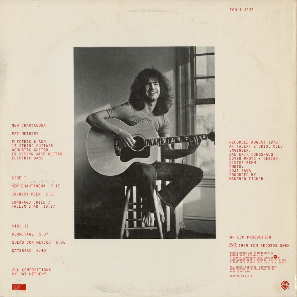 Pat Metheny - New Chautauqua (ECM-1-1131) 1979 US ECM｜中古LP