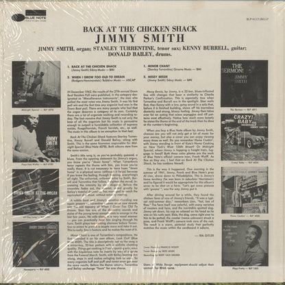 Jimmy Smith – Back At Chicken Shack (BST 84117) LP 1967 US Blue Note｜中古LP