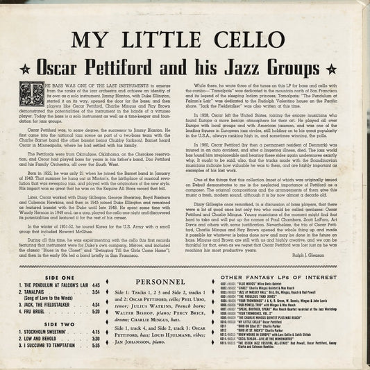 Oscar Pettiford - My Little Cello (6010) 1962 US Fantasy｜中古LP