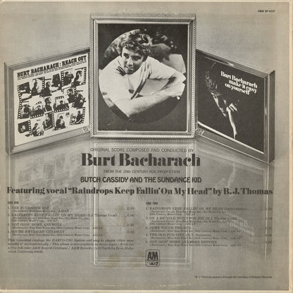 Burt Bacharach - Butch Cassidy And The Sundance Kid (SP-4227) LP 1969 US A&M｜中古LP