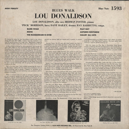 Lou Donaldson / ルー・ドナルドソン / Blues Walk (BLP 1593)
