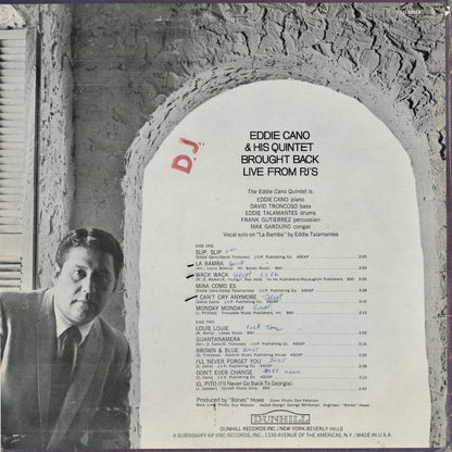 Eddie Cano / エディ・カノ / Brought Back Live From P.J.'s (DS-50018) 1967 USオリジナル盤