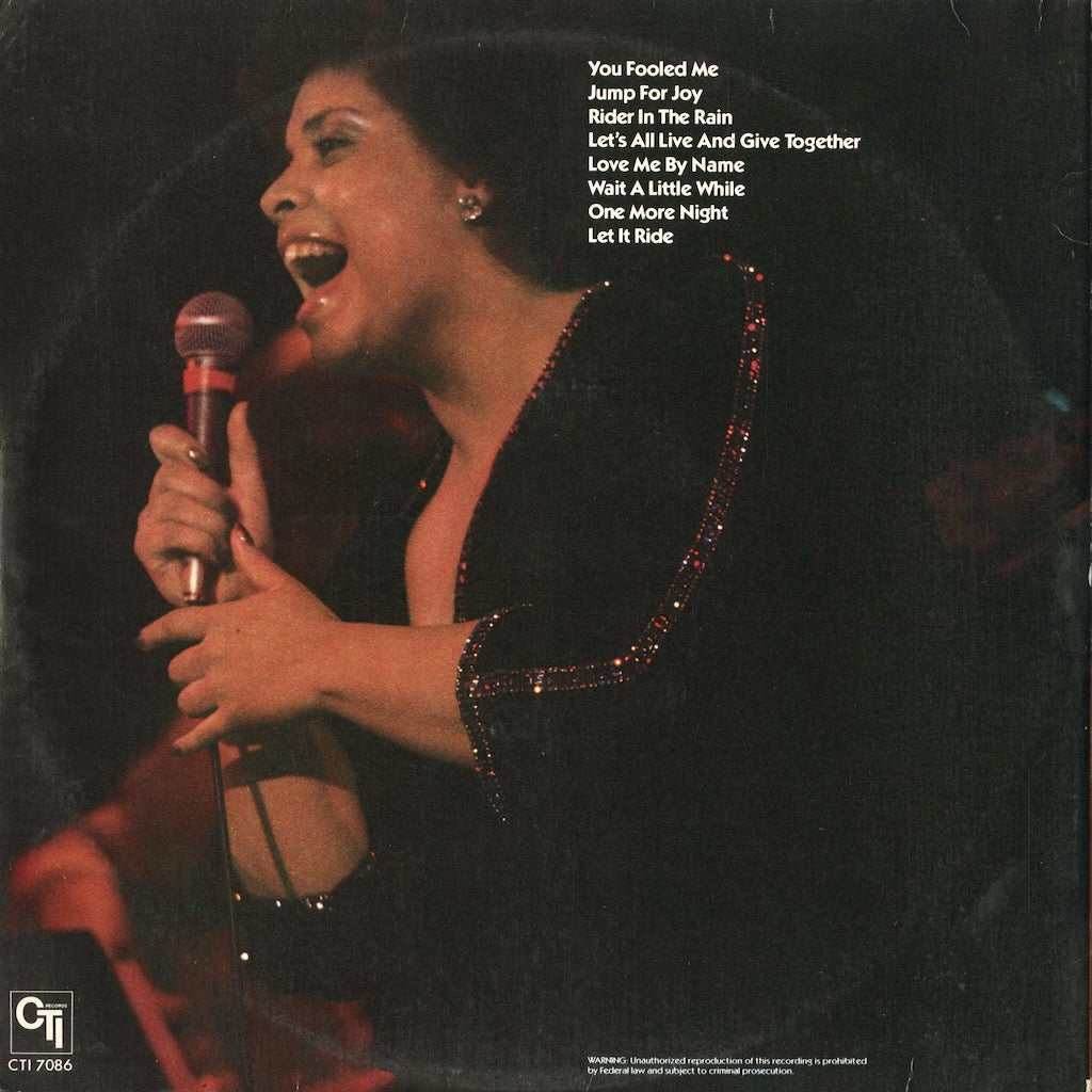 Patti Austin - Live At Bottom Line (CTI 7086) 1979 US CTI｜中古LP