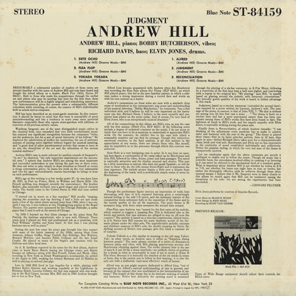 Andrew Hill / アンドリュー・ヒル / Judgement! (K18P 9250)
