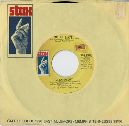 Jean Knight / ジーン・ナイト / Mr. Big Stuff / Why I Keep Living These Memories -7 (STA 0088)