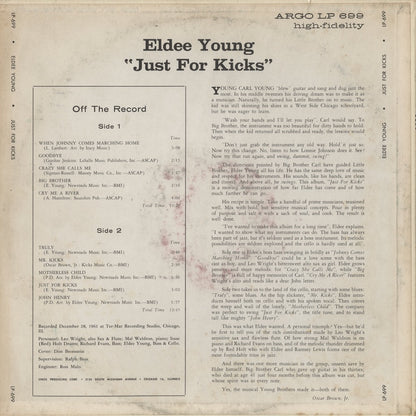 Eldee Young & Co. - Just For Kicks (LP-699) LP 1975 JPN Argo｜中古LP