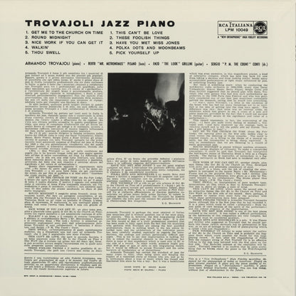 Armando Trovajoli - Trovajoli Jazz Piano (BVJJ-2883) 1994 JPN RCA｜中古LP