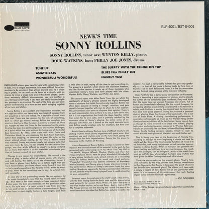 Sonny Rollins - Newk's Time (BST-84001) 1977 US Blue Note｜中古LP