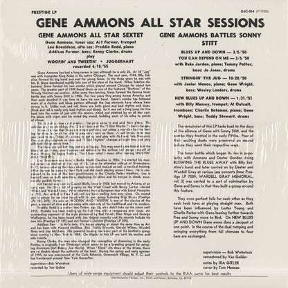 Gene Ammons / ジーン・アモンズ / All Star Sessions (OJC-014)