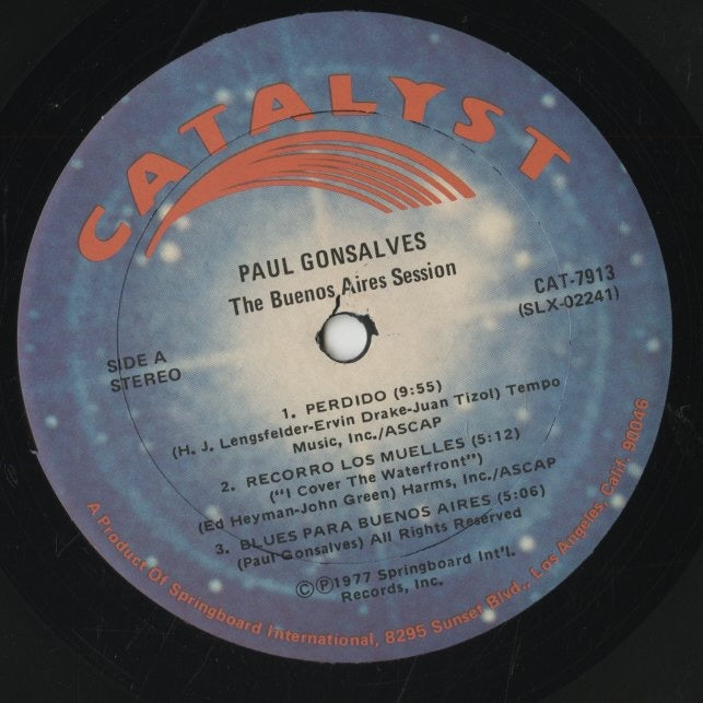 Paul Gonsalves / ポール・ゴンサルヴェス / The Buenos Aires Session (CAT-7913)