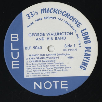 George Wallington – George Wallington Showcase (BN 5045) LP 1995 JPN Blue Note｜中古LP