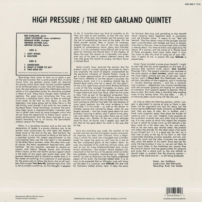 Red Garland / レッド・ガーランド・クインテット / High Pressure (OJC-349)