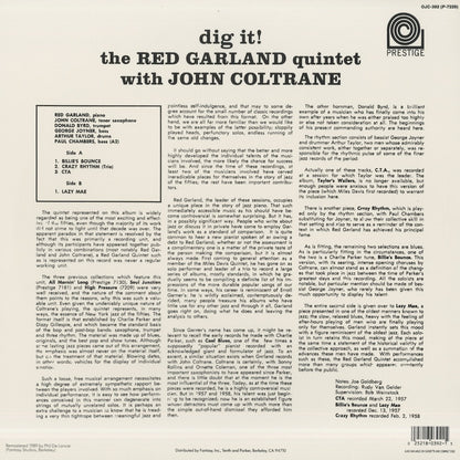 Red Garland - John Coltrane / レッド・ガーランド　ジョン・コルトレーン / Dig It! (OJC-392)