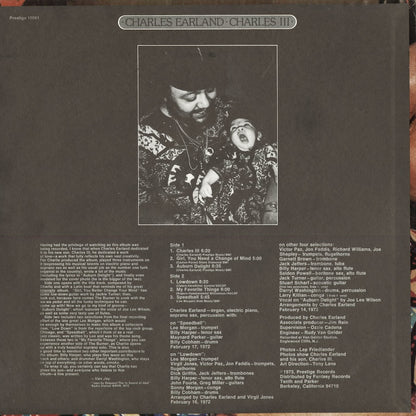 Charles Earland - Charles III (PRT 10061) 1973 US Prestige｜中古LP