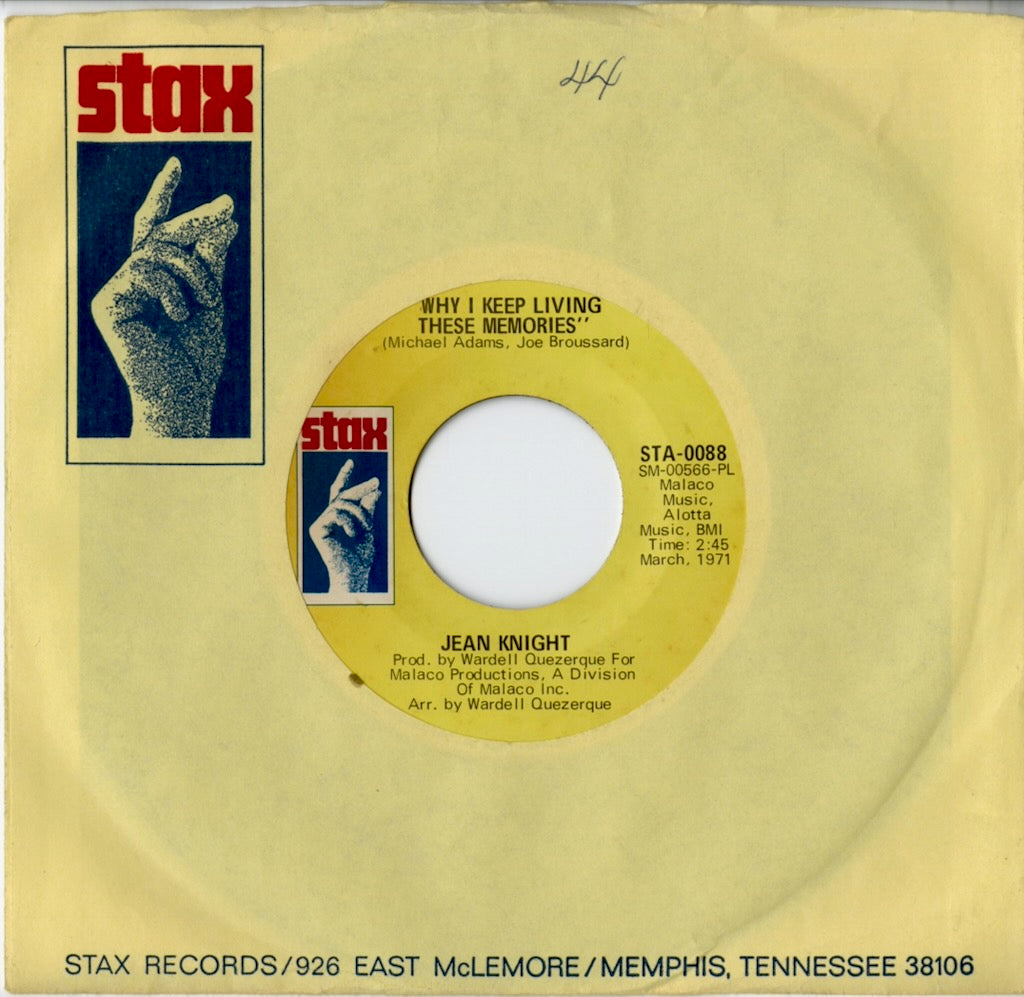 Jean Knight / ジーン・ナイト / Mr. Big Stuff / Why I Keep Living These Memories -7 (STA 0088)