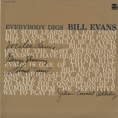 Bill Evans / ビル・エヴァンス / Everybody Digs Bill Evans (MW 2057)