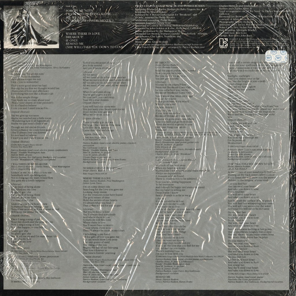 Patrice Rushen - Straight From The Heart (E1-60015) LP 1982 US Elektra｜中古LP