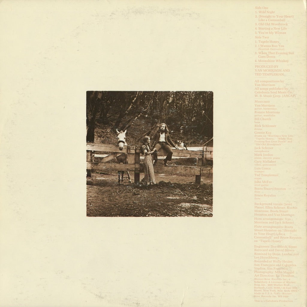 Van Morrison - Tupelo Honey (WS 1950) 1971 US Warner｜中古LP