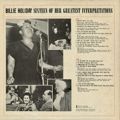 Billie Holiday - Sixteen Of Her Greatest Interpretations (SLC-441M) LP 1974 JPN London｜中古LP