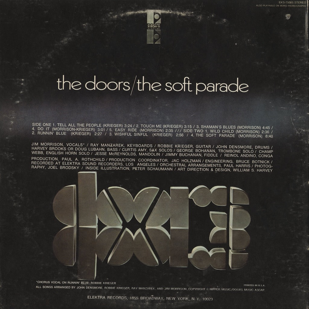 The Doors - The Soft Parade (EKS-75005) LP 1970 US Elektra｜中古LP